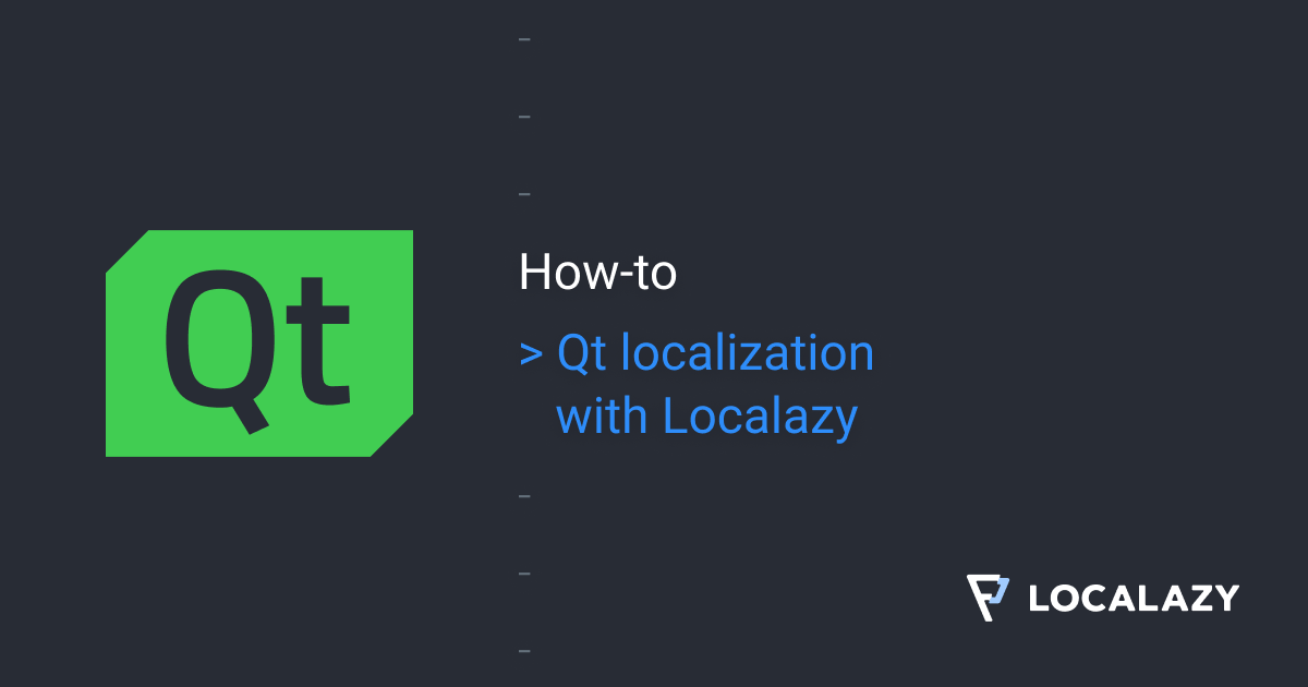 Qt localization with Localazy